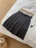 ¡Muy recomendable! Falda midi plisada estilo Miu para mujer, nuevo estilo Otoño/Invierno 2026, versátil, adelgazante, falda plisada de lana