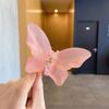 Hada revoloteando ~ Pinza para el cabello con lazo de mariposa transparente, pinza para el cabello de verano para mujer, pinza para la cabeza, pinza para el cabello con tiburón esmerilado