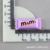 Accesorios de Resina DIY Pasador Pegamento Cremoso Divertido m Bean Funda para Teléfono Móvil Accesorios de Caramelo Pasador de Expresión Material para Accesorios de Cabello