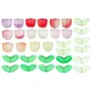 Flores Tulipa de Vidro Degradê e Folhas Verdes Pulseira Colar Artesanal DIY Estilo Antigo Materiais e Acessórios