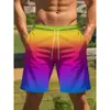 2025 Transfronterizo Amazon Nuevo Comercio Exterior Europeo y Americano Impresión 3D Casual Deportivos Pantalones Cortos Venta al por Mayor Directa de Fábrica En Stock