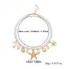 Collar de Estrellas de Mar, Conchas y Perlas de Estilo Bohemio Transfronterizo Europeo y Americano, Estilo Vacaciones en la Playa, Versátil para Mujer en Verano
