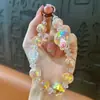 Oso de Helado Cadena de Teléfono con Cuentas Colgante Llavero Accesorio Cadena Colgante Bolso Llavero de Coche Pequeño Regalo Mayoreo