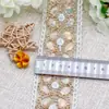 Renda de lantejoulas bordada vintage nova de 5,5 cm de largura para roupas, estilo étnico DIY para roupas infantis, cortinas, sapatos, acessórios e materiais