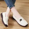Sapatos Femininos Casuais Confortáveis Antiderrapantes Planos, Sapatos Slip-On Casuais Versáteis para Mães