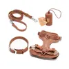 Collar de Perro de PVC Cuerda de Tracción para la Cintura Correa para el Pecho de Mascota Traje Transfronterizo Impermeable a Prueba de Suciedad Correa para Perro Envoltura Adhesiva Anti-mordeduras