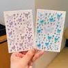 Maquillaje de escenario para niña, pegatinas de mariposa con pedrería, decoración facial para fotos infantiles, pegatinas autoadhesivas de mariposa aurora con pedrería