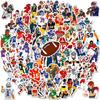 100 Folha de Futebol Clássico Adesivos de Ação Atacado Novos Jogadores de Rugby NFL Adesivos de Graffiti Atacado