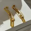 Pendientes de Cadena Personalizados Estilo Nuevo Primavera/Verano 22 con un Fuerte Sentido de la Tridimensionalidad, Estilo Dulce y Fresco, Pendientes de Nicho para Mujer, 92 Agujas D2-11