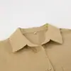 Outono/Inverno 2026 Novo Estilo Minimalista Conjunto de Blazer com Gola Camisa Calça Casual Longa de Cintura Alta com Caimento Solto Conjunto de Duas Peças