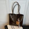 Bolso de Gran Capacidad para Mujer Otoño e Invierno Combinación con Todo 2024 Nuevo Retro Simple Combinación con Todo Bolso de Hombro para Compras Bolso Tote para Viaje