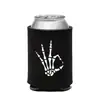Tapa de Taza con Gesto de Calavera de Halloween Transfronteriza, Tapa Creativa y Divertida para Aislar Latas de Cerveza, Varios Diseños Personalizados