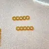 Pulsera Multihilera Chapada en Oro de Cobre Puro 18K Espaciadores Espaciadores de Cuatro Filas/Cinco Filas Accesorios para Joyería DIY Materiales Hechos a Mano