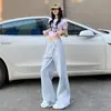 26 Pantalones largos clásicos multicolores nuevos, modernos y a la moda, longitud extendida, corte holgado, adelgazantes, pierna recta, pierna ancha para mujer