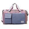 Nueva Color Bolso de Viaje Plegable para Hombres y Mujeres de un Solo Hombro Portátil de Gran Capacidad con Compartimento Separado para Zapatos Húmedos y Secos