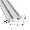 Ranura para tarjeta de perfil duro de PVC puerta de vidrio puede procesar tira de goma para producir vitrina para muestra material de forma vertical