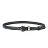 Cinto Preto Feminino Verão Calças Casuais com Estilo Retro Ins Personalidade Elegante All-match Prático Cinto Fino