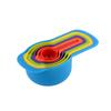 Taza medidora de silicona de doble escala, suministros para tienda de té con leche, herramientas para hornear, taza de leche suave, taza medidora de líquidos, fabricantes al contado