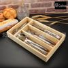 Conjunto de Faca e Garfo para Bife Série La Gio Bee Cabo de Aço Inoxidável Bife Ocidental Presente de Feriado