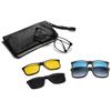 Nuevas gafas magnéticas de succión transfronterizas Europa y Estados Unidos gafas de sol polarizadas montura para miopía caja para gafas gafas de sol patillas de resorte