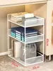 Estante de archivos para debajo del escritorio, estación de trabajo, estante de almacenamiento para bolsa de computadora, carrito pequeño móvil debajo del escritorio de la oficina