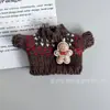 Roupas de boneca de Natal para bonecas de algodão de 14CM, brinquedo de pelúcia de cachorro West Highland, acessórios para bonecas, roupas para vestir bonecas