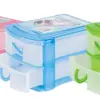 [Pequeño al por mayor] Caja de cajones de escritorio multicapa de plástico Caja cosmética Caja de almacenamiento Caja organizadora con asa Repetir