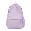 Mochila Sencilla Casual de Color Liso para Niñas, Escuela Primaria, Escuela Secundaria, Preparatoria, Estudiantes Universitarios, Estilo Coreano Harajuku Moderna con Doble Hombro