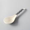 Cuchara de Sopa Cerámica Porcelana de Hueso Hotel Hogar Cuchara Grande Cuchara para Gachas Cuchara Grande para Arroz Cuchara Grande para Arroz Cuchara de Mango Largo Vajilla Cuchara Grande para Arroz