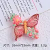 Lindo Flor Mariposa Dibujo Animado Hecho a Mano DIY Accesorios para Joyería Zapatos de Cueva Hebilla Material Pegamento Cremoso Resina Pequeños Accesorios