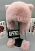 Envío Gratis Lindo Sombrero de Cola de Mapache Pequeño Sombrero Cálido de Protección para los Oídos Otoño e Invierno Sombrero a Prueba de Viento y Protección contra el Frío Sombrero de Piel de Felpa