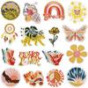 Xiao Tian Art Parche Adhesivo de Tela Bordada al Sol Pegatina para Bolsa de Patinaje Pegatina Parche Mariposa de Dibujos Animados Pegatina Bordada por Computadora Planchado