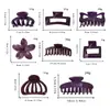 Acessórios de Cabelo Yhj Novo Padrão Mármore Retrô Presilha Tubarão para Penteado Updo na Nuca, Presilha de Cabelo Feminina