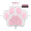 Globo Nuevo Cachorro de Amazon Perro de Dibujos Animados Huella de Perro Película de Aluminio Pata de Perro Hueso de Perro Tema de Mascota Linda Globo para Fiesta