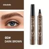 Lápiz de Cejas de Cuatro Puntas para Comercio Exterior Resistente al Agua y No Fácil de Remover Maquillaje Lápiz Líquido para Cejas de Cuatro Puntas Grandes Fácil de Colorear Lápiz de Maquillaje