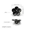 Decoración de Cordones DIY de Diamantes Completos Transfronteriza Hebilla Metálica con Diamantes y Perlas Trébol de Cuatro Hojas con Agujeros para Decoración de Tenis Hebilla