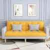 Sofá simples de 2 lugares para apartamentos pequenos, dobrável, confortável, moderno, sofá minimalista para casas de aluguel pequenas, disposição em linha reta