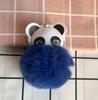 Chuangyi Lingshang Chaveiro de Bolinha de Pelo de Panda Requintado Pingente de Bolsa de Pelúcia Chaveiro de Carro Pingente de Desenho Animado Fábrica