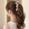 Presilha de banana para cabelo semi-preso presilha vertical rabo de cavalo estilo coreano de alta qualidade presilha de garra presilha de cabelo para mulheres parte de trás da cabeça laço acessório de cabelo ornamento de cabelo sentir