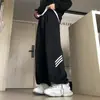 Calça Jogger Pesada Estilo Americano com Cordão para Homens, Nova Tendência de Perna Reta, Caimento Solto, Versátil para Esportes e Casual, Calça Longa para Primavera, Outono e Inverno