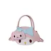 Lindo Bolso de Lazo para Niñas, Bolso Exquisito Estilo Coreano con Colgante de Dibujos Animados, Bolso Cruzado de un Solo Hombro