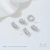 Acessórios de Contas Espaçadoras de Grande Furo em Ouro 14K e Prata com Zircônia Encaixada Fio Espaçador Pérola Cristal Pulseira Material para Joias DIY Feito à Mão