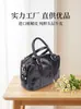 Bolsa Clássica Pillow Nova Couro Bovino Tostado Manual Masculina Feminina Camada Superior Bolsa de Mão Casual Versátil Textura de Alta Qualidade Bolsa Transversal