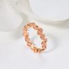 Versión coreana de anillo mate tipo S para amantes color oro anillo para dedo de comida color anillo moda textura fabricantes mayoreo