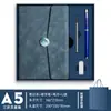 Set de cuaderno de negocios A5 en stock, diseño simple para notas de reuniones y registro, se puede imprimir con el logotipo de la empresa
