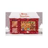 Tecido de fundo de Natal para comércio exterior da Amazon transfronteiriço para decoração de porta, montagem de festa e cobertura de porta tipo bandeira de meia-lua