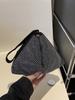 Bolso bandolera de alta gama con cadena y diamantes de imitación a juego para mujer, bolso bandolera de hombro, 2024