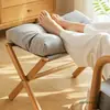 Pedal de Pie Sala de Estar Hogar Taburete de Sofá Taburete Simple para Cambiar Zapatos Reposapiés Plegable Reposapiés Oficina Reposapiés