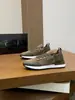 Fornecimento Direto da Fábrica Tênis Patchwork Tricotado de Couro Genuíno Mgn Masculino Respirável Fly-Knit Calçados Casuais Estilo Versátil Atacado