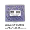 50 Peças de Anéis de Lixar para Polimento de Unhas, Especializados para Remover Esmalte, Núcleo Mini de Aço Inoxidável, Alta Resistência e Resistente ao Desgaste